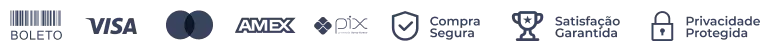 Formas de Pagamento: Pix, Boleto, Cartão de Crédito